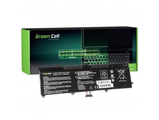 Изображение Bateria Green Cell C21-X202 do Asus X201E F201E VivoBook F202E Q200E S200E X202E (AS88)