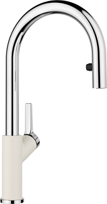 Attēls no Bateria kuchenna Blanco Bateria CARENA-S Vario Silgranit-Look delikatny biay/chrom