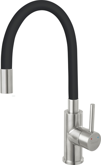 Picture of Bateria kuchenna Ferro Zumbia Inox stojca czarna (BZA4BSS)