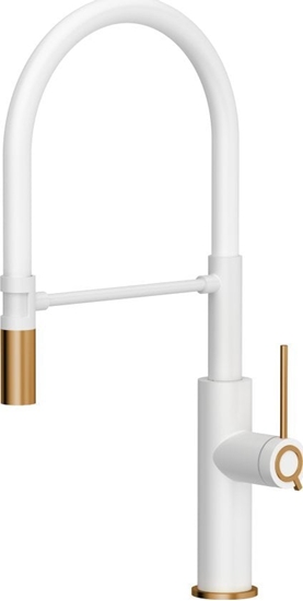 Picture of Bateria kuchenna Quadron Gemma Q Line SteelQ stojca biaa ze zotymi elementami  (84818011)