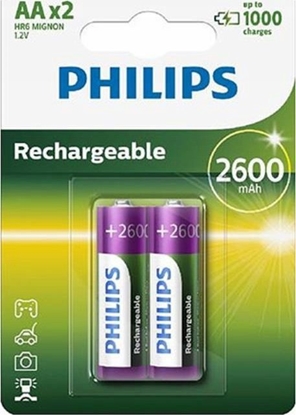 Picture of BATERIA PHILIPS AA LR6 BLISTER 2SZT AKUMULATOR 2600mAh Phil-R6B2A260/10