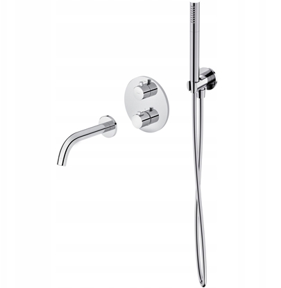 Attēls no Bateria wannowa Cersanit SET B724 Zestaw wannowy podtynkowy ZEN chrom (S952-034)