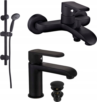 Picture of Bateria wannowa Invena INVENA SIROS BATERIA WANNOWA CZARNA