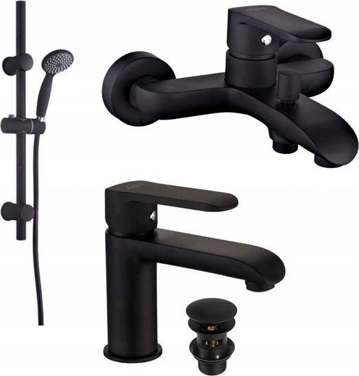 Picture of Bateria wannowa Invena INVENA SIROS BATERIA WANNOWA CZARNA