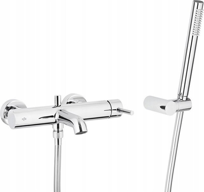 Picture of Bateria wannowa KFA BATERIA MOZA WANNOWA CIENNA, POZIOMA, CHROM Z KOMPLETEM NATRYSKOWYM PUNKTOWYM PREMIUM