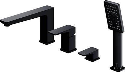 Picture of Bateria wannowa Omnires bateria wannowa 4-otworowa Parma, czarny mat