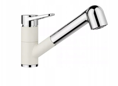 Picture of Bateria WEGA-S II Silgranit-Look delikatny biay/chrom z wycigan wylewk