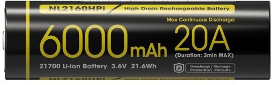 Picture of BATTERY RECH. LI-ION 3.6V/6000MAH NL2160HPI NITECORE