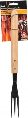 Attēls no BBQ BBQ - widelec niezbdny do grillowania dugi z drewnian rczk 41 cm