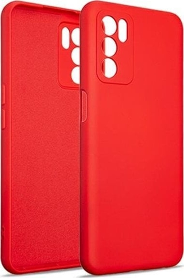 Picture of Beline Beline Etui Silicone Oppo A16/A16s/A16K czerwony/red