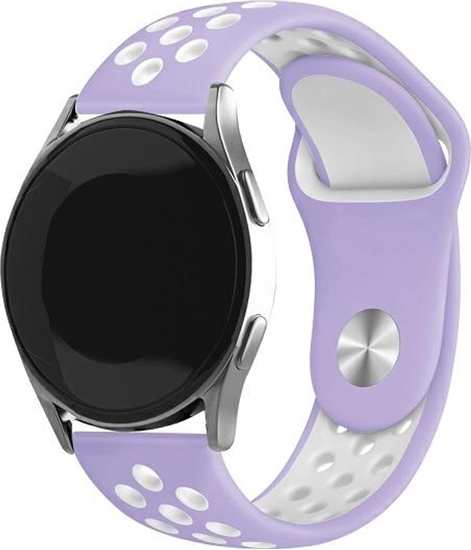 Picture of Beline pasek Watch 20mm Sport Silicone fioletowo-biay purple/white box
