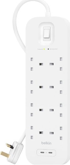Picture of Belkin Connect White 8 AC outlet(s) 2 m