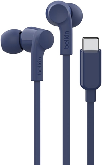 Picture of Belkin Rockstar InEar Headphones cabel, USB-C, blue G3H0002hqBLV2