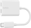 Picture of Belkin RockStar USB-C Audio- and Charge Adapter, white F7U081btWH