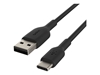 Изображение Belkin USB-C/USB-A Cable 1m PVC, black CAB001bt1MBK