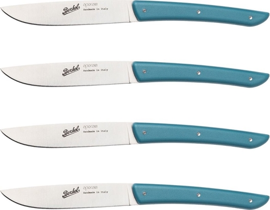 Picture of Berkel steak knife set 4-pcs. Color petrol blue