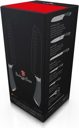 Изображение Berlinger Haus 8 czciowy zestaw noy ze stali nierdzewnej na stojaku szary, Infinity - BH/2046
