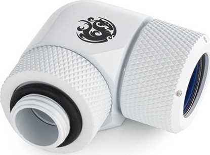 Изображение BitsPower Bitspower Advanced Multi-Link Adapter Anschluss 90 Grad G1/4 Zoll AG auf 14mm AD Hardtube - drehbar, weiß