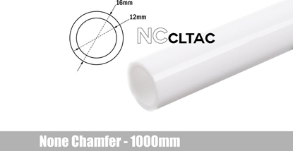 Изображение BitsPower Bitspower Crystal Link Tube 16/12mm - 1000mm, weiß