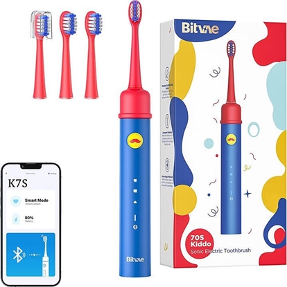 Attēls no Bitvae Sonic toothbrush for kids with app and tip set Bitvae BVK7S (blue)