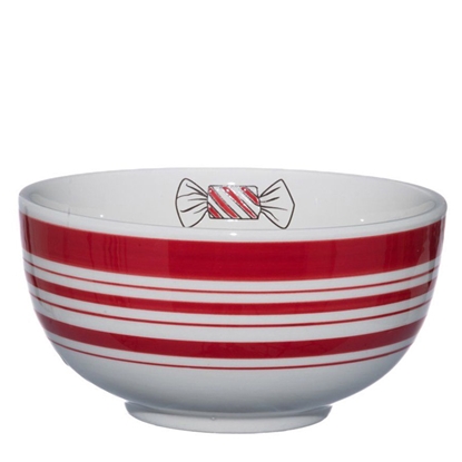 Attēls no Bļoda Winteria Strīpaina 750ml balta, sarkana