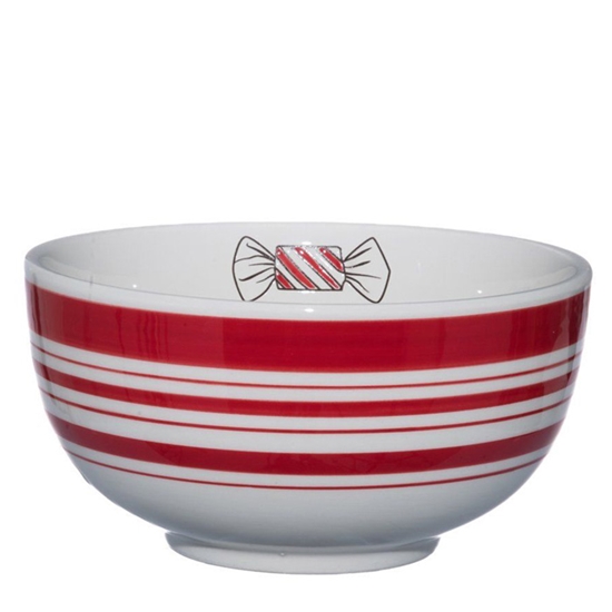 Picture of Bļoda Winteria Strīpaina 750ml balta, sarkana