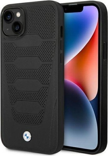 Picture of BMW Etui BMW BMHCP14S22RPSK Apple iPhone 14 czarny/black Leather Seats Pattern