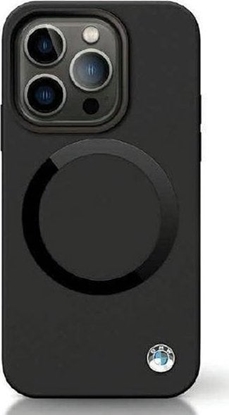 Изображение BMW Etui BMW BMHMP14XSILBK2 Apple iPhone 14 Pro Max Signature Liquid Silicone MagSafe czarny/black
