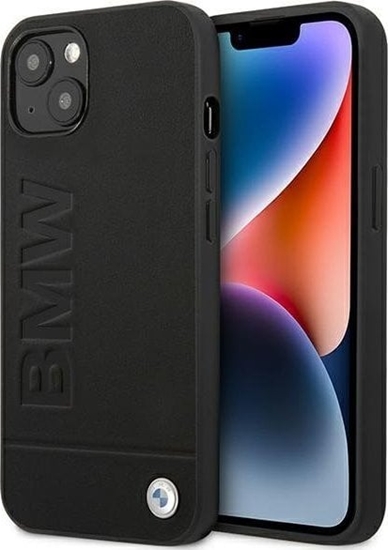 Picture of BMW Etui BMW do iPhone 14 Plus 6,7" czarny/black Leather Stamp