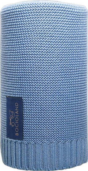 Picture of Bocioland Kocyk dla noworodka bambusowy Paris niebieski Bocioland