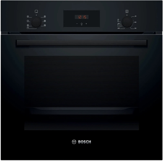 Picture of Bosch Oven | HBF133BA1 | 66 L | Electric | EcoClean | Knobs | Height 59.5 cm | Width 59.4 cm | Black