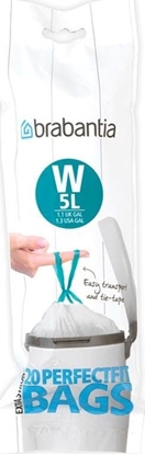 Изображение Brabantia PerfectFit Bin Liner Type W, 5 L, 20 Bags