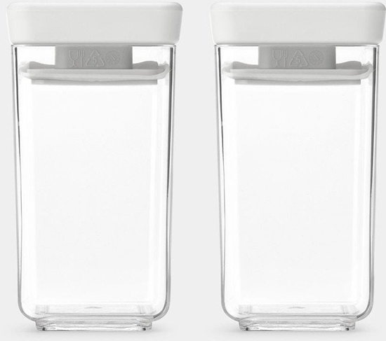 Picture of BRABANTIA storage box set Tasty+ 2 pcs. 0.15 L Light Grey 230585