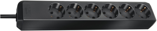 Picture of Brennenstuhl Eco-Line Black 6 AC outlet(s) 1.5 m 4007123249428