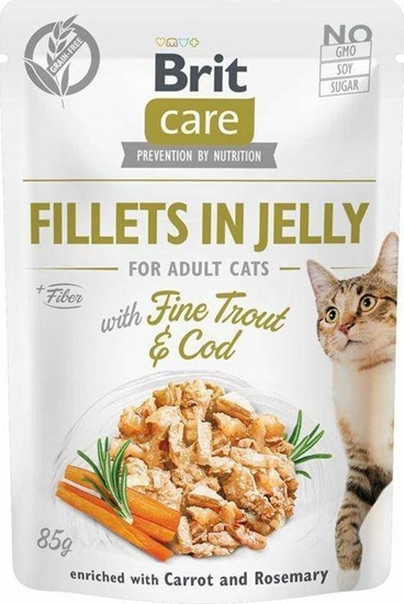 Изображение Brit CARE KOT saszetka FJ FINE TROUT&COD /24 85g