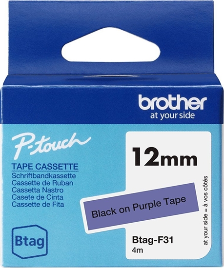 Picture of Brother BTAG-F31 tamy do etykietowania Czarny na purpurowym