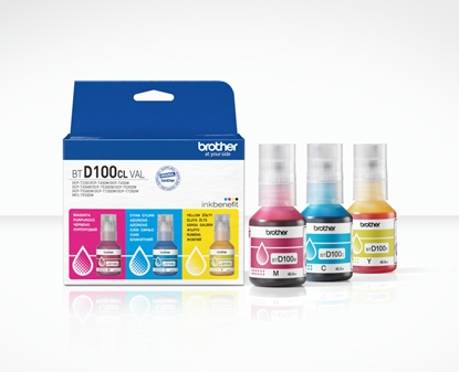 Picture of Tinte Brother BTD100CL Yellow Cyan Magenta
