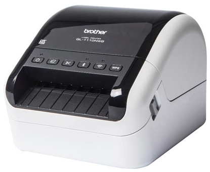 Picture of Brother QL-1110NWB label printer Direct thermal 300 x 300 DPI 110 mm/sec Wired & Wireless DK Wi-Fi Bluetooth