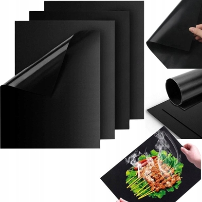 Attēls no Brunbeste KOMPLET 4 MAT DO GRILLA BBQ 40 X 30 CM MATY NIEPRZYWIERAJCE PTFE BRUNBESTE BB-3367