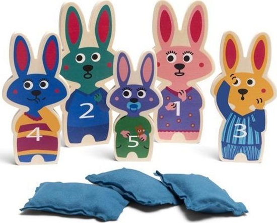 Picture of BS Toys BS Toys, Drewniana gra zrcznociowa Króliczki
