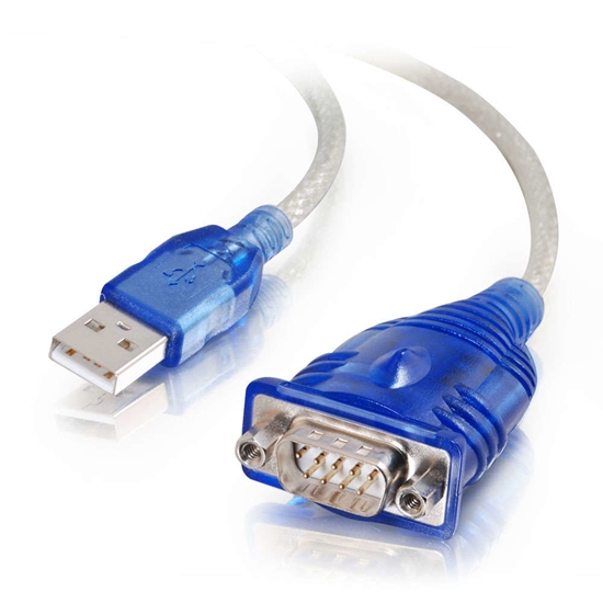 Picture of C2G 0.45m USB to DB9 Serial Adapter Cable