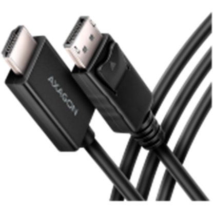 Attēls no CABLE DP TO HDMI 1.8M/RVD-HI20C2 AXAGON