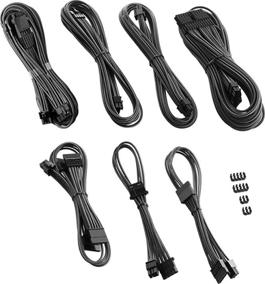 Picture of CableMod CableMod C-Series PRO ModMesh 12VHPWR Cable Kit for Corsair RM, RMi, RMx (Black Label) - carbon