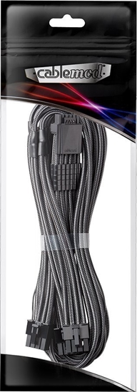 Picture of CableMod CableMod C-Series PRO ModMesh 12VHPWR to 3x PCI-e Kabel for Corsair - 60cm, carbon