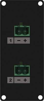 Picture of Caymon CAYMON CASY148/B CASY 1 space speaker level 2x 2-pin terminal block to 2-pin terminal block Black ve