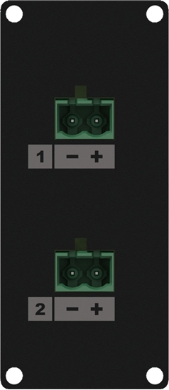 Picture of Caymon CAYMON CASY148/B CASY 1 space speaker level 2x 2-pin terminal block to 2-pin terminal block Black ve