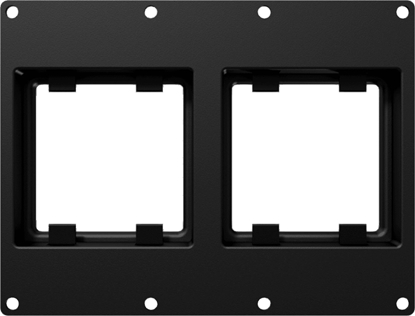 Изображение Caymon CAYMON CASY303/B Ramka montaowa CASY z dwoma otworami 45x45 mm, 3-moduowa, czarna