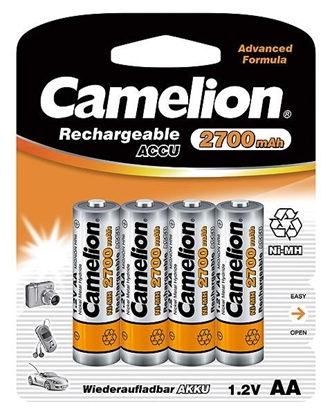 Picture of Camelion AA/HR6, 2700 mAh, Rechargeable Batteries Ni-MH, 4 pc(s)