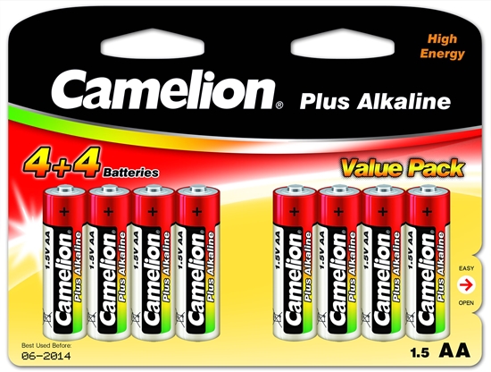 Picture of Camelion AA/LR6, Plus Alkaline, 8 pc(s)