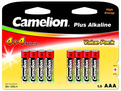 Picture of Camelion AAA/LR03, Plus Alkaline, 8 pc(s)